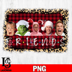 Friends christmas 8 , grinch , alone home PNG file, digital download