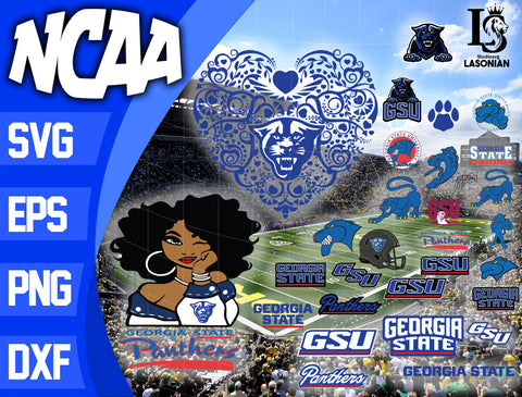 Georgia State Panthers svg,bundle Georgia State Panthers svg eps dxf png file, bundle ncaa svg, ncaa svg