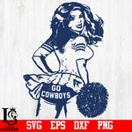 Girl Go Cowboys svg,eps,dxf,png file