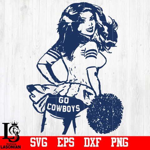 Girl Go Cowboys svg,eps,dxf,png file