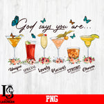 God Says You Are Unigue Special Lovely Precious Strong Chosen PNG file
