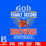 God First Family Second Cleveland Browns Football Svg Dxf Eps Png file