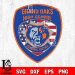 Grand Oaks High School logos svg eps dxf png file