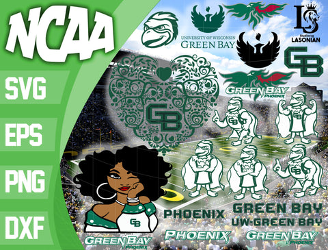 Green Bay Phoenix svg,bundle Green Bay Phoenix svg eps dxf png file, bundle ncaa svg, ncaa svg