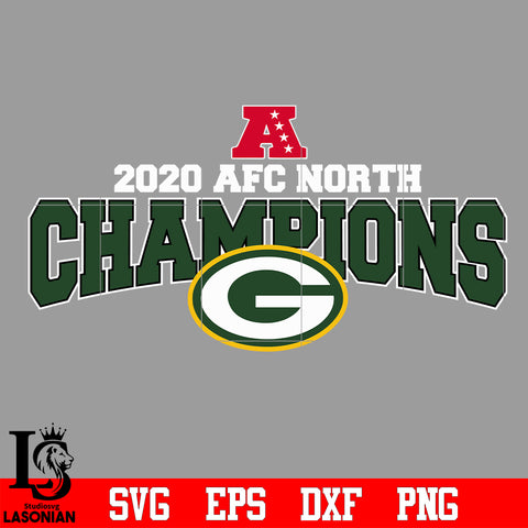 Green Bay Packers 2020 AFC North Champions Svg Dxf Eps Png file