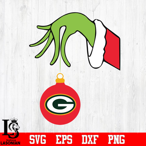 Green Bay Packers Grinch svg eps dxf png file