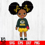 Green Bay Packers Littel Girl NFL Svg Dxf Eps Png file
