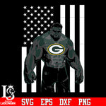 Green Bay Packers hulk flag svg eps dxf png file