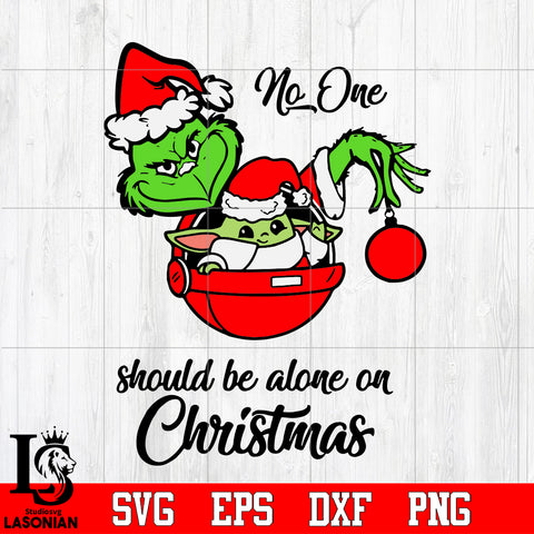 Grinch and Baby Yoda Christmas Svg Dxf Eps Png file