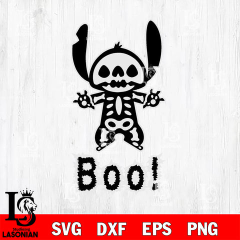 Stitch Boo Halloween svg eps dxf png file