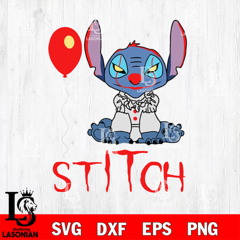 Stitch Cosplay Pennywise svg eps dxf png file