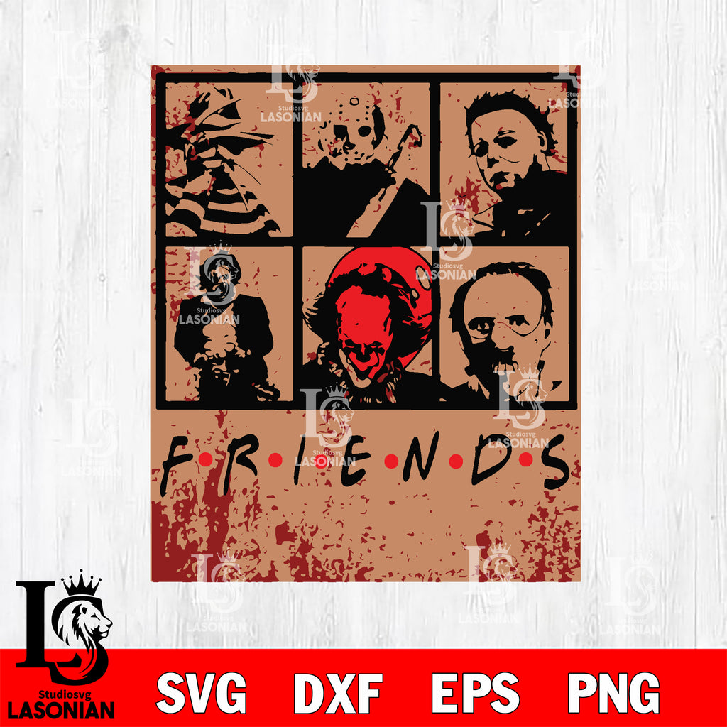 Vintage Horror Friends svg eps dxf png file – lasoniansvg