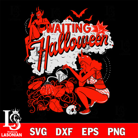 Waiting For Halloween svg eps dxf png file