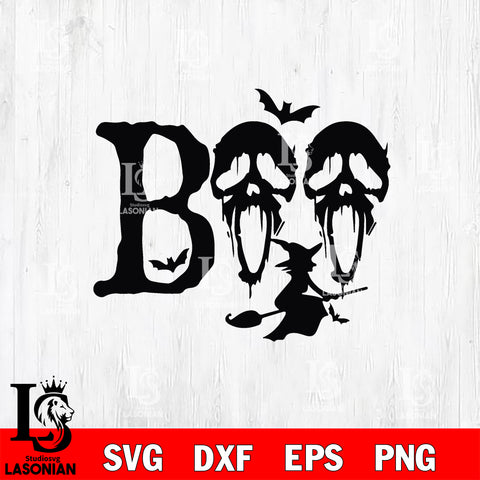 boo svg eps dxf png file
