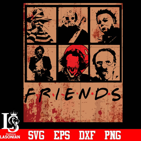 Scary Friends Horror svg, Halloween svg, png, dxf, eps digital file