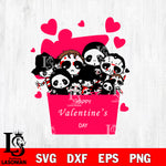 Horror Movie Chibi Valentine Box svg eps dxf png file