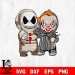 Baby Jack Skellington and Pennywise Halloween svg eps dxf png file