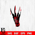 Freddy Krueger Don't fall Asleep Halloween svg eps dxf png file