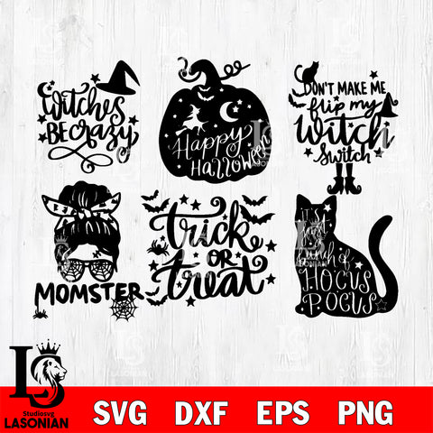 Halloween Momster Bundle svg eps dxf png file