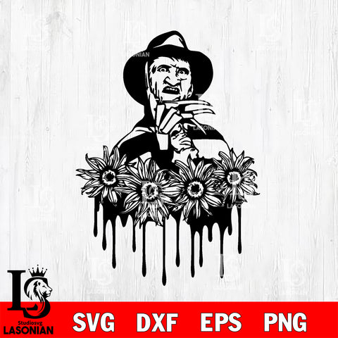 Freddy Krueger Flower svg eps dxf png file