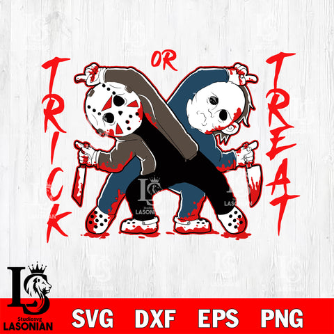 jason voorhees and michael myers trick or treat svg eps dxf png file