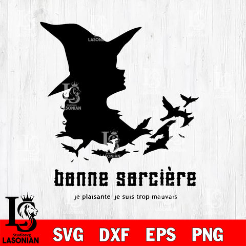 Mauvaise Sorcière Bonne Sorcière Meilleur Ami Halloween svg eps dxf png file