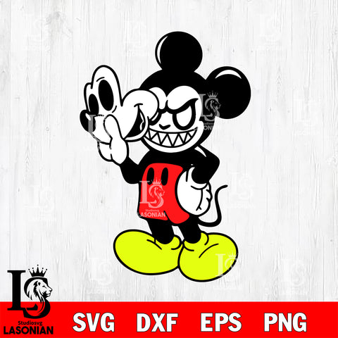 Mickey Horror Face  svg eps dxf png file