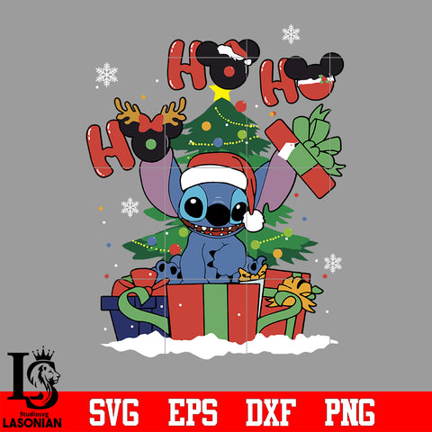HO HO HO Stitch Christmas,Disney, Stitch,Funny svg eps dxf png file