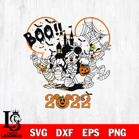 Halloween Mummy Mouse And Friends 2022 svg, halloween svg eps dxf png file