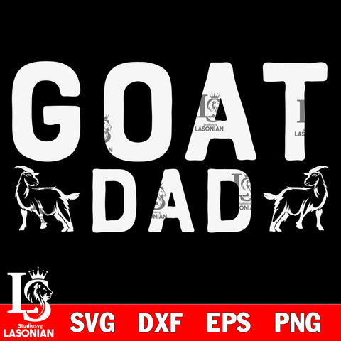 Happy Fathers Day Goat Dad  svg dxf eps png file Svg Dxf Eps Png file