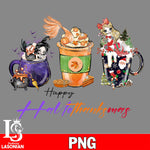 Happy Hallothanksmas Coffee 3 PNG file, digital download