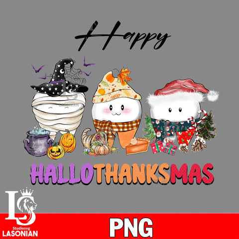Happy Hallothanksmas Coffee 6 PNG file, digital download