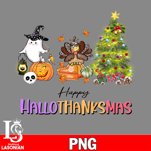 Happy Hallothanksmas Coffee 9 PNG file, digital download