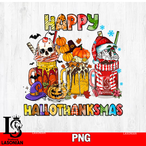 Happy Hallothanksmas Coffee PNG file