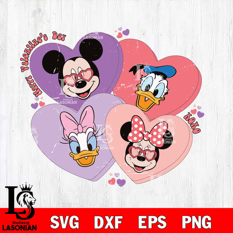 Happy Valentine's Day svg, Xoxo , mickey valentine's day svg eps dxf png file, digital download
