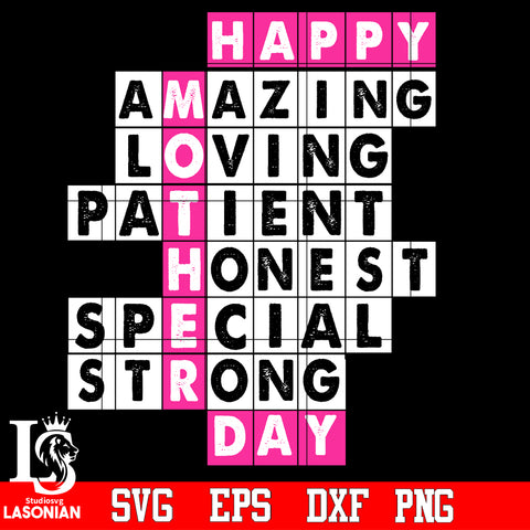 Happy mother day Svg Dxf Eps Png file
