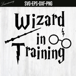 Harry Potter SVG,Wizard In Training,PNG DXF EPS SVG file