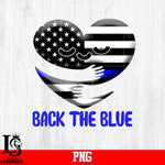 Heart Back The Blue PNG file