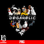 Heart, I'm A Dogaholic PNG file