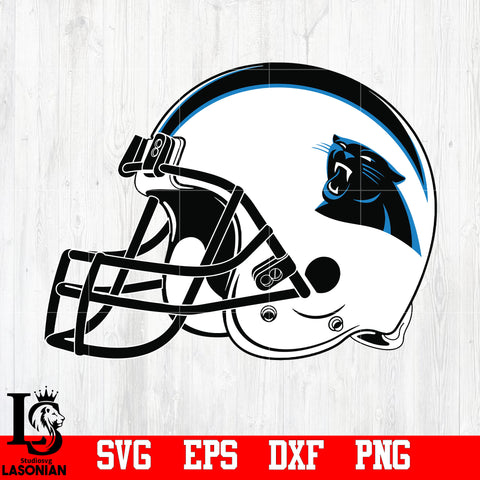 Helmet Carolina Panthers svg,eps,dxf,png file