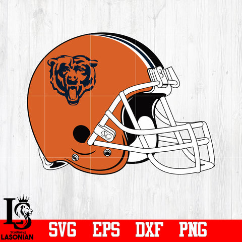 Helmet Chicago Bears svg,eps,dxf,png file