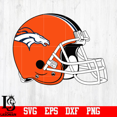 Helmet Denver Broncos svg,eps,dxf,png file