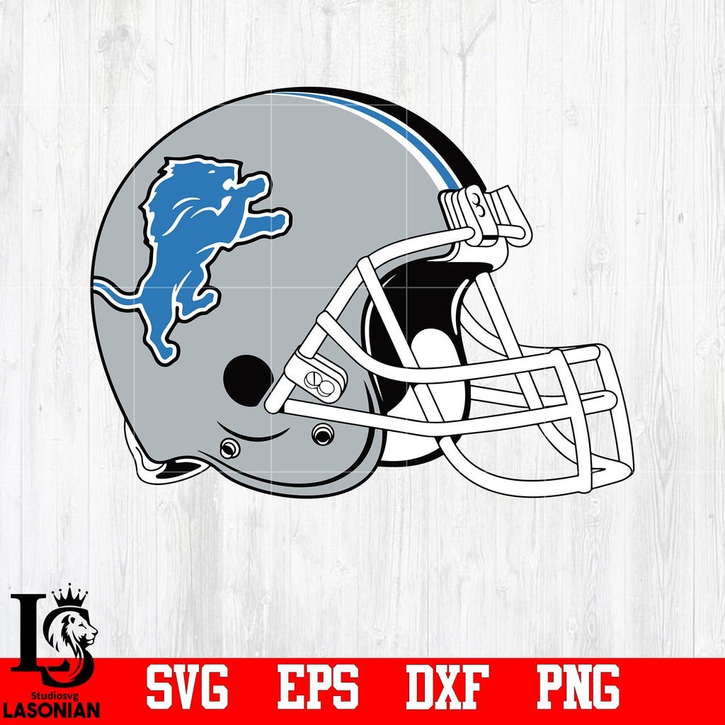 detroit lions football helmet stencil Helmet Detroit Lions svg,eps,dxf,png file – lasoniansvg