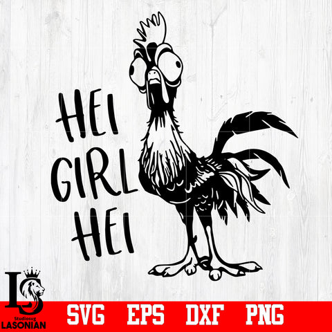 Hi girl hi, Hi hi, Moana, Funny, Disney, Disney cut svg,eps,dxf,png file