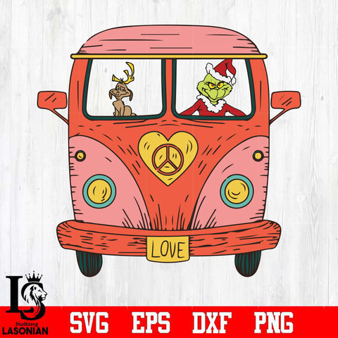 Hippie Grinch Chrismas svg, png, dxf, eps digital file
