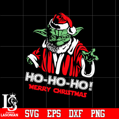 Ho Ho Ho, Christmas Svg, Santa Yoda, Yoda Svg, Christmas Svg Dxf Eps Png file