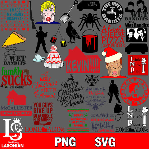 Home alone 2 bundle svg eps dxf png file, cricut , file cut , digital download, Instant Download