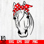 Horse bandana, Horse, Cute animal, Animal svg,eps,dxf,png file