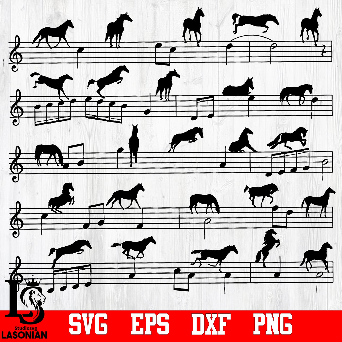 Horses SVG,EPS,DXF,PNG file