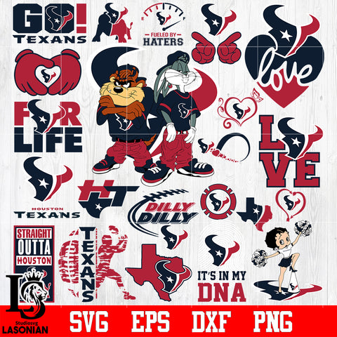 Houston Texans Bundle, bundle Nfl, Bundle sport Digital Cut Files Svg Dxf Eps Png file
